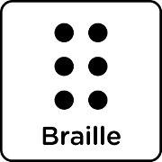 Logo Braille Schrift anzeigen und drucken